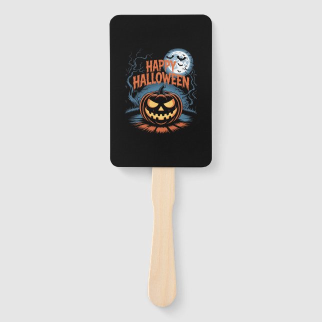 Leque Creepy Jack O� Lantern Halloween (Frente)
