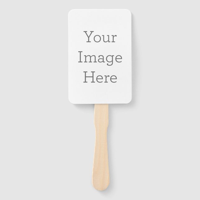 Leque Retangular, Branco, Montado (Frente)