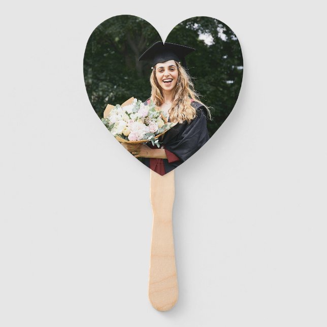 Leque Crie Sua Própria Foto Personalizada de Graduado (Frente)