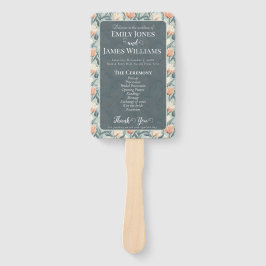 Leque Cute Botanical Tulip Romantic Wedding Programs