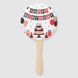Leque Cute Happy Birthday ladybug theme