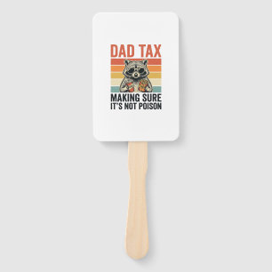 Leque Dad Tax Mapache Vintage Camiseta Divertida do Papa