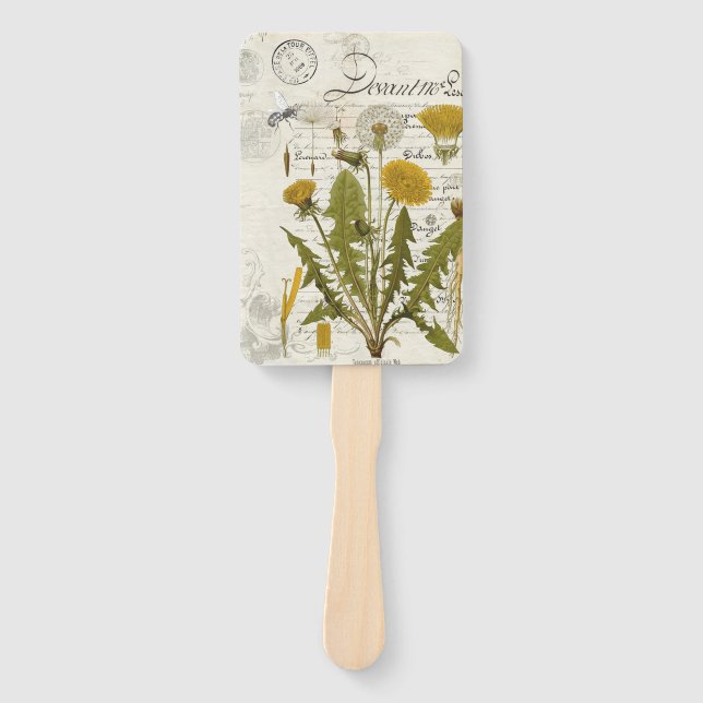 Leque Dandilion Wedding Fan (Frente)
