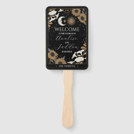 Leque de Mão do Programa de Casamento Tarot Sol Lu