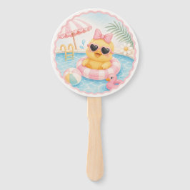 Leque de mão para festa de aniversário com patos