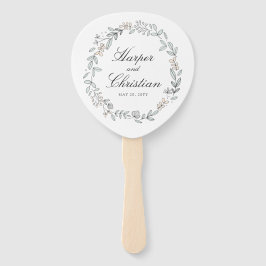 Leque Delicate Floral e Photo Wedding