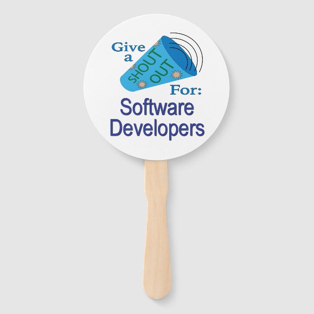 Leque Descubra os desenvolvedores de software (Frente)