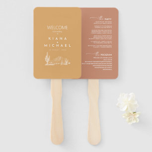 Leque Desert Vibes Wedding Program ID1019