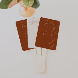Leque Deserto Whimsic | Programa de Casamento Terracotta