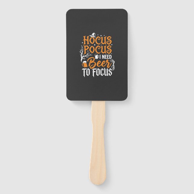Leque Design de cerveja Hocus Pocus de Halloween_1 (Frente)