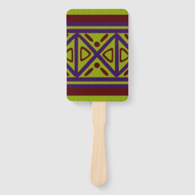 Leque Design de estilo étnico-africano (Frente)