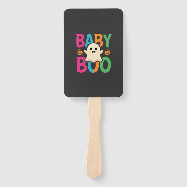 Leque Design de Fantasma de Halloween Baby Boo_1 (Frente)
