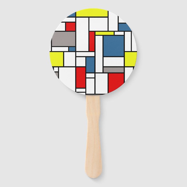 Leque Design mondrian (Frente)