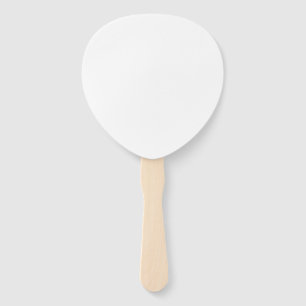 Leque Design simples personalizado branco Adicionar Foto