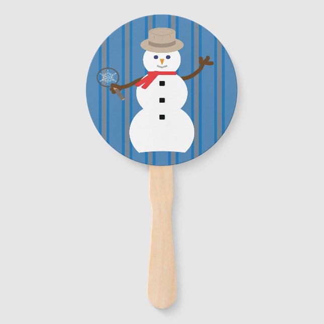 Leque Detetive Snowman, divertido e Rico (Frente)