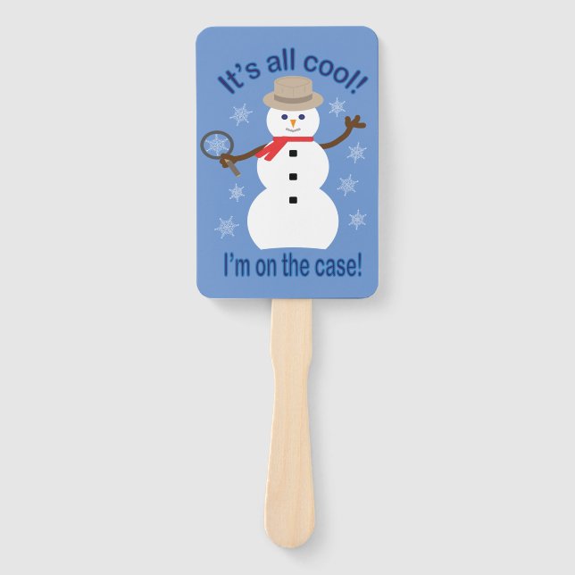 Leque Diversão e Rico É tudo Legal Detetive Snowman (Frente)