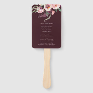 Leque Dourado Borgonha - Programa Elegante de Luxo Flora