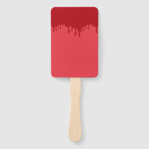 Leque Drip Tomato Red Custom Fans - Conjunto de 10