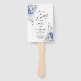 Leque Dusty Blue Floral Wedding