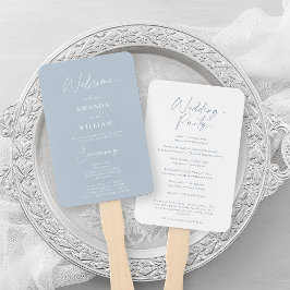 Leque Dusty Blue Wedding