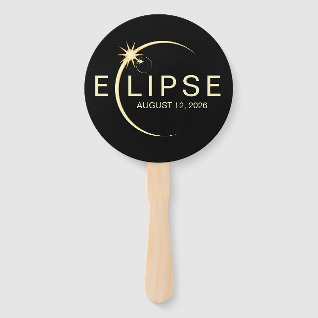 Leque Eclipse Solar Evento de Astronomia 2026 (Frente)