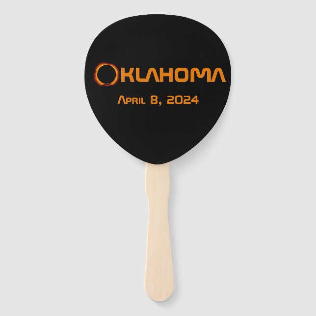 Leque Eclipse Solar Total de 2024 de Oklahoma (Frente)