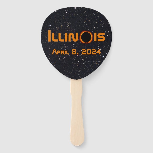 Leque Eclipse Solar Total de 2024 Illinois (Frente)