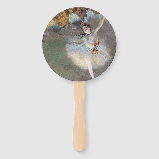 Leque Edgar Degas - A Estrela / Dançarina no Palco (Frente)