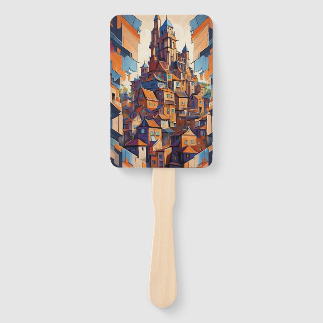 Leque Edifícios Coloridos (Frente)