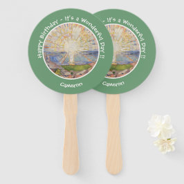 Leque Edvard Munch The Sun (Solen) - Itens de Partido Su