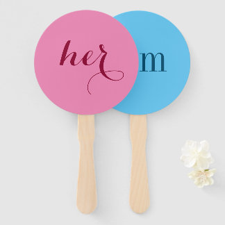 Leque Ele ou Ela? Pás de jogos de chá Noiva Groom