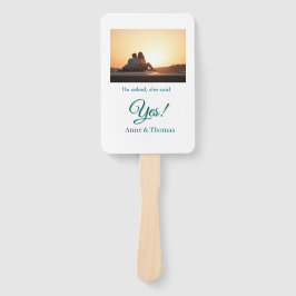 Leque Ele perguntou que ela disse que sim, foto usada co