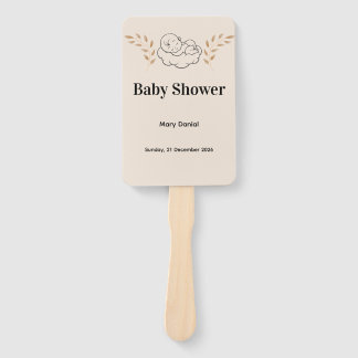 Leque Elegant Baby Shower Invitation Modern Boho style