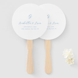 Leque Elegant Blue and White Coastal Chic Wedding