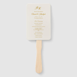 Leque Elegant Minimalist Modern Islamic Wedding Program