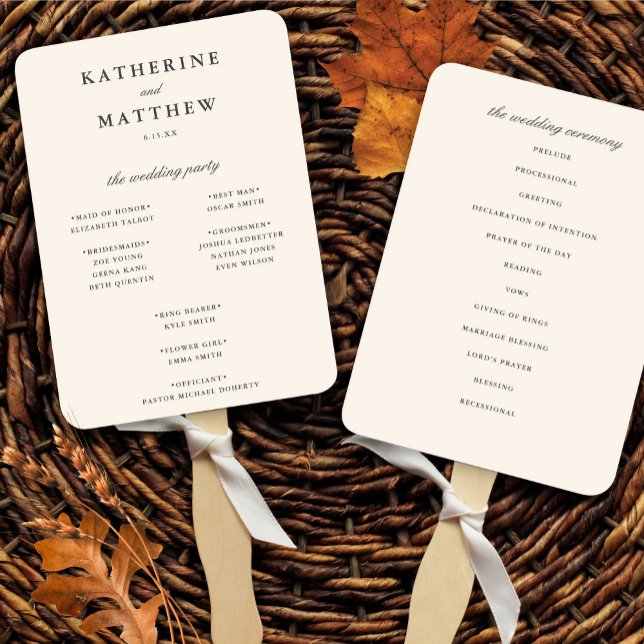 Leque Elegante Clássico Cerimônia de Casamento de Marfim (Criador carregado)