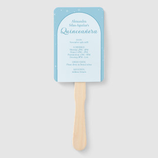 Leque Elegante Light Blue Quinceañera - Programa fotográ