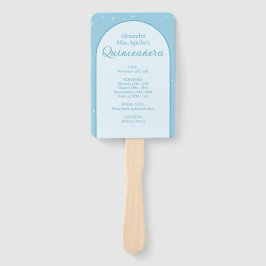 Leque Elegante Luz Azul Quinceañera - Programa de Fotos