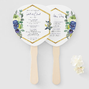 Leque Elegante Moldura Dourada Programa Floral Rosa Bran