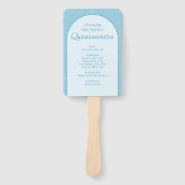 Leque Elegante Quinze Anos Azul Claro - Programa de Foto