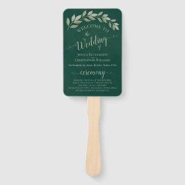 Leque Emerald & Sage deixa o programa de casamento legan