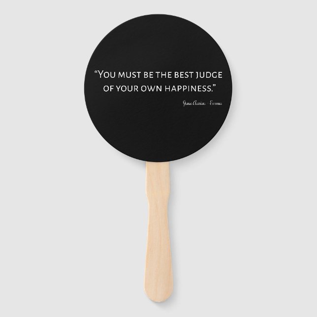 Leque Emma Por Jane Austen Citação I (Frente)