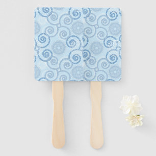 Leque Empurre o ventilador do pântano azul