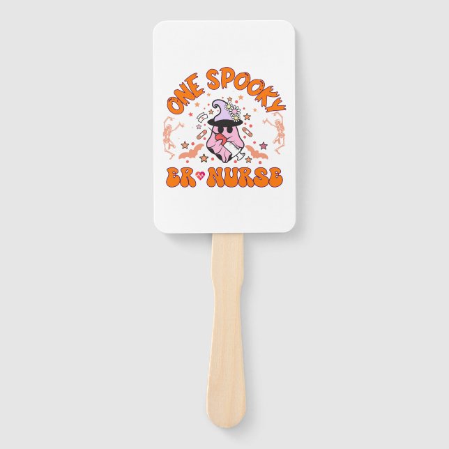 Leque Enfermeira de Halloween - Uma Enfermeira de ER Spo (Frente)