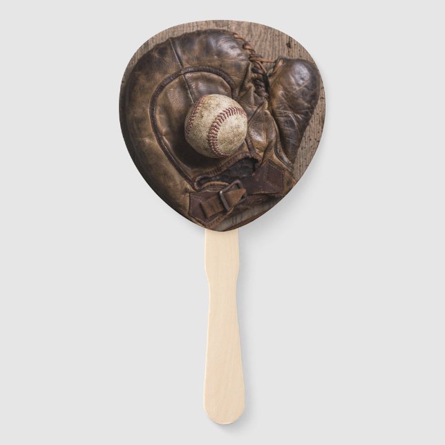 Leque Equipamento Vintage Baseball (Frente)