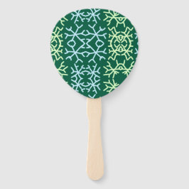 Leque Escamas de neve azuis escamas de Natal padrão de n