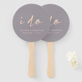 Leque Escrita Elegante Moderna Do Dia Do Casamento Eu Fa