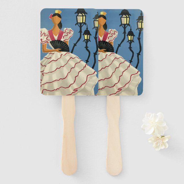 Leque Espanha por Georget (Frente e Verso)