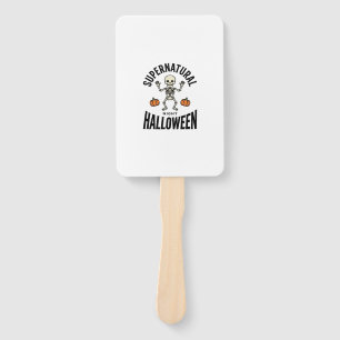 Leque Esqueleto de Halloween Supernatural Engraçado Vint