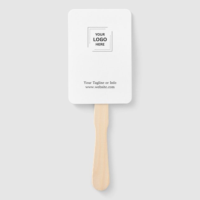 Leque Estilo de Marca de Evento Personalizado Moderno (Frente)